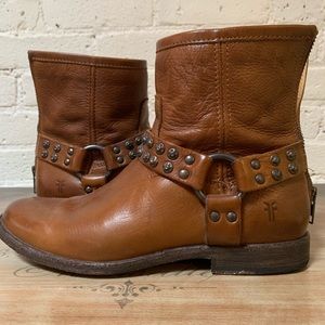 Frye Leather Harness Boots